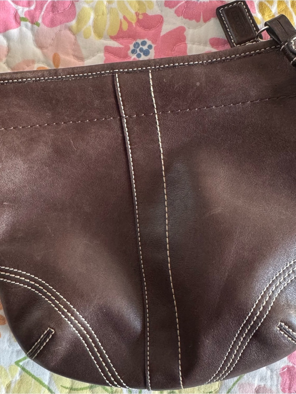 Coach brown leather crossbody vintage - Picture 3 of 7